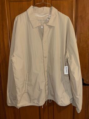 Old Navy  Men's Lightweight Beige windbreaker  Jacket